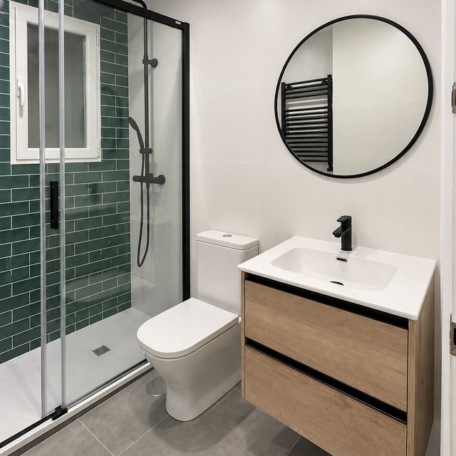 Baño reformado por ADYAN